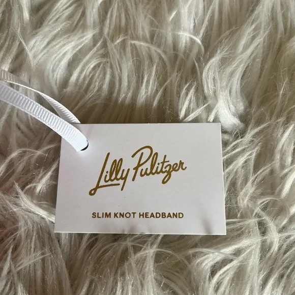 {Lilly Pulitzer} Slim Knotted Headband in Rousseau Pink Tulip To Tango - NWT - Picture 8 of 10